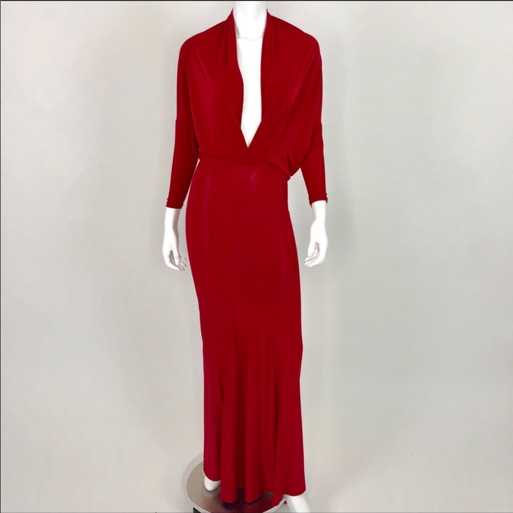Go Jane Dress Reversible Long S Fitted Burgundy